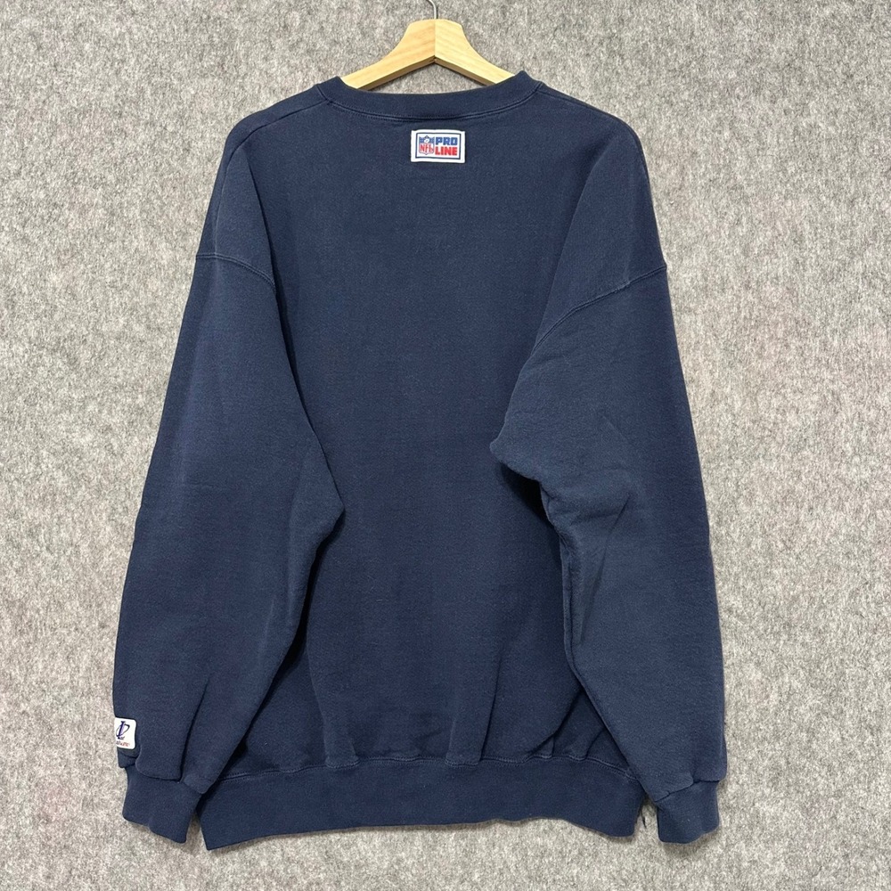 Vintage Denver Broncos NFL Athletic Navy Blue Sweatshirt Mens XL NFL Football - Picture 2 of 7